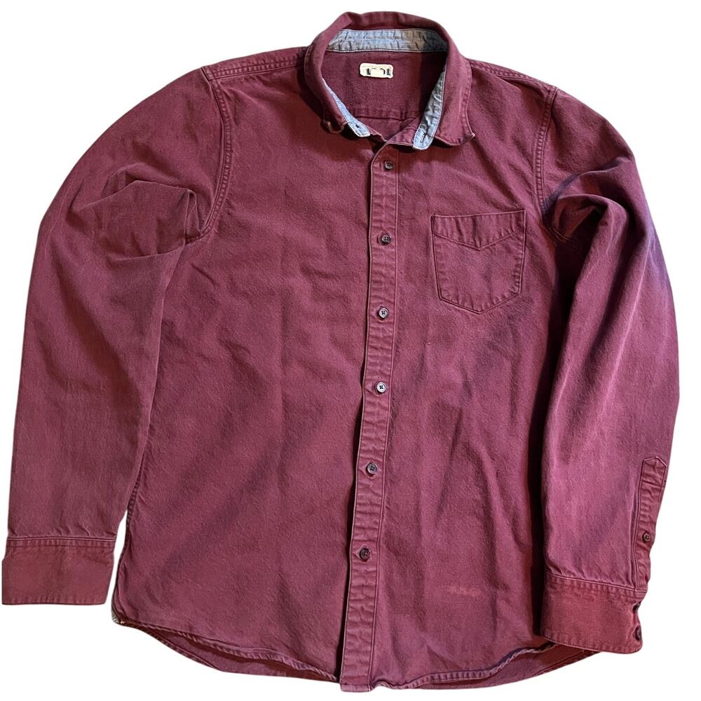 long sleeve button down maroon  1901 Nordstrom size xl